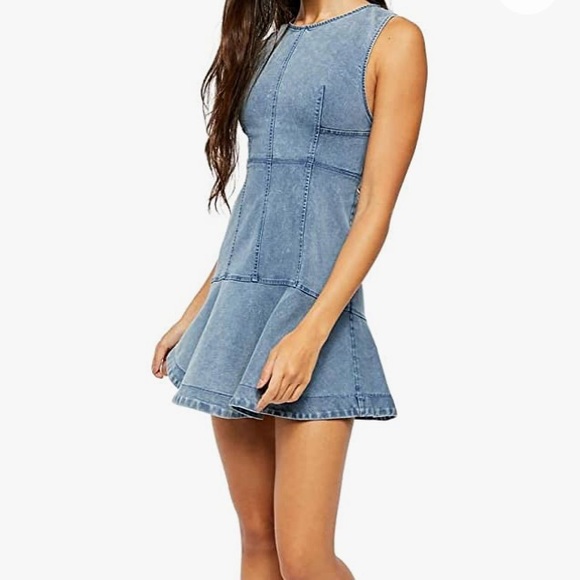 Free People Dresses & Skirts - Free People Alex Chambray Mini Dress